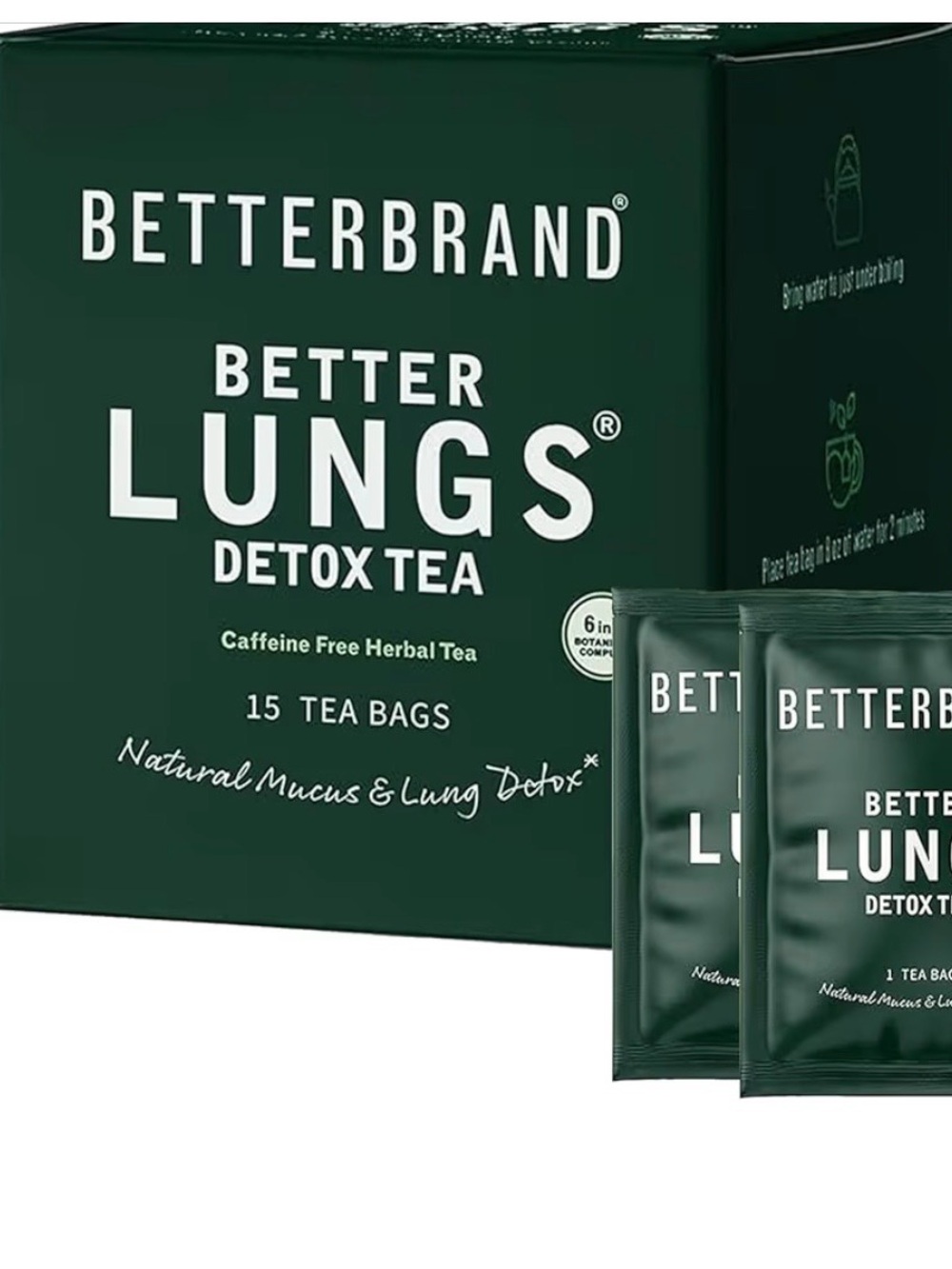 Better Lungs Detox Tea - natural lung and detox